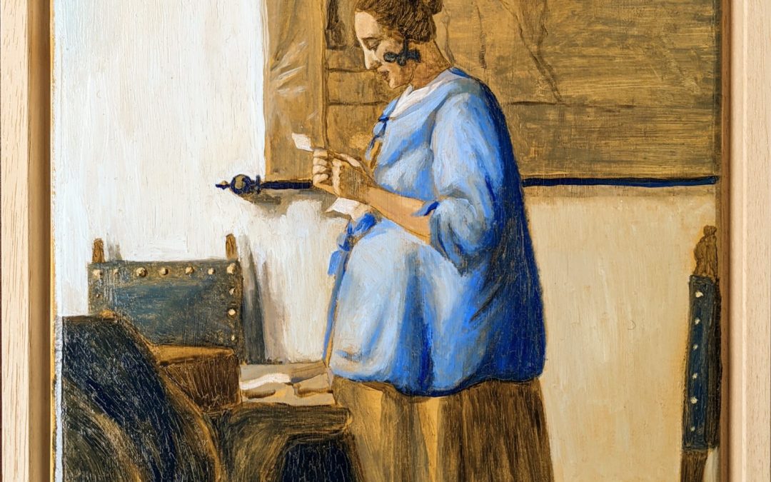 Brieflezende vrouw naar Vermeer